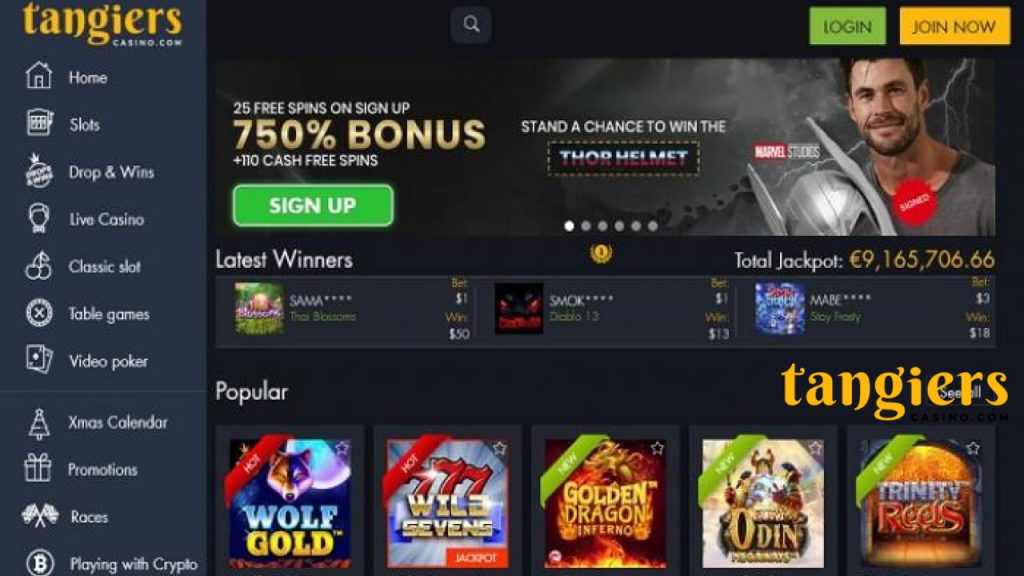 Tangiers Casino sign up