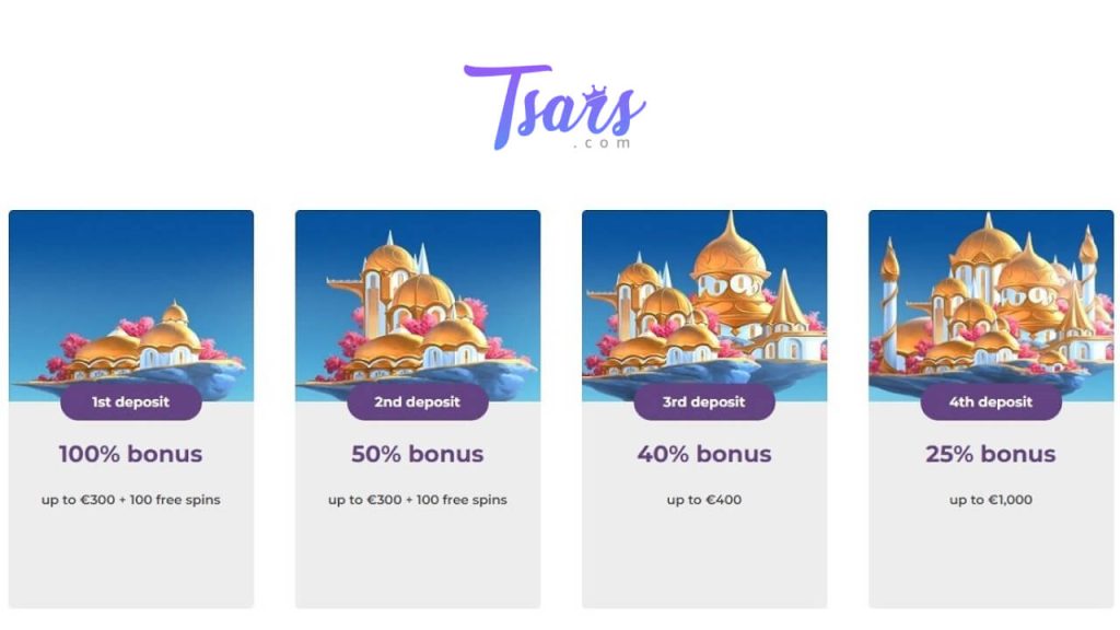 Tsars Rewards and Bonuses 